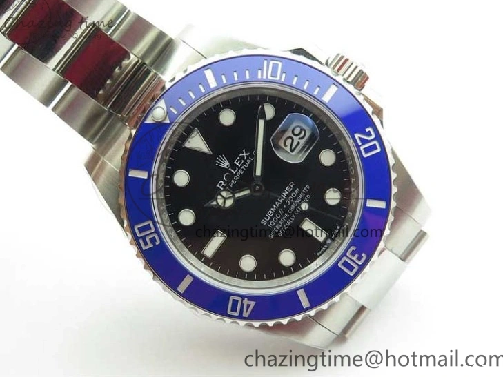 MiroTime 0319 Submariner 41mm 126619 LB Blue Ceramic EWF Black Dial on SS Bracelet A Effortless 2766
